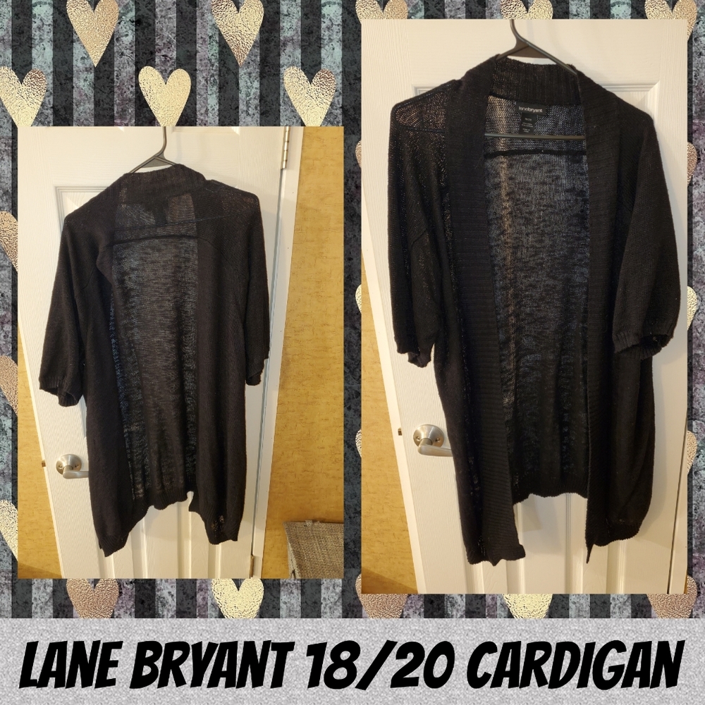 Lane Bryant Black Cardigan 18/20